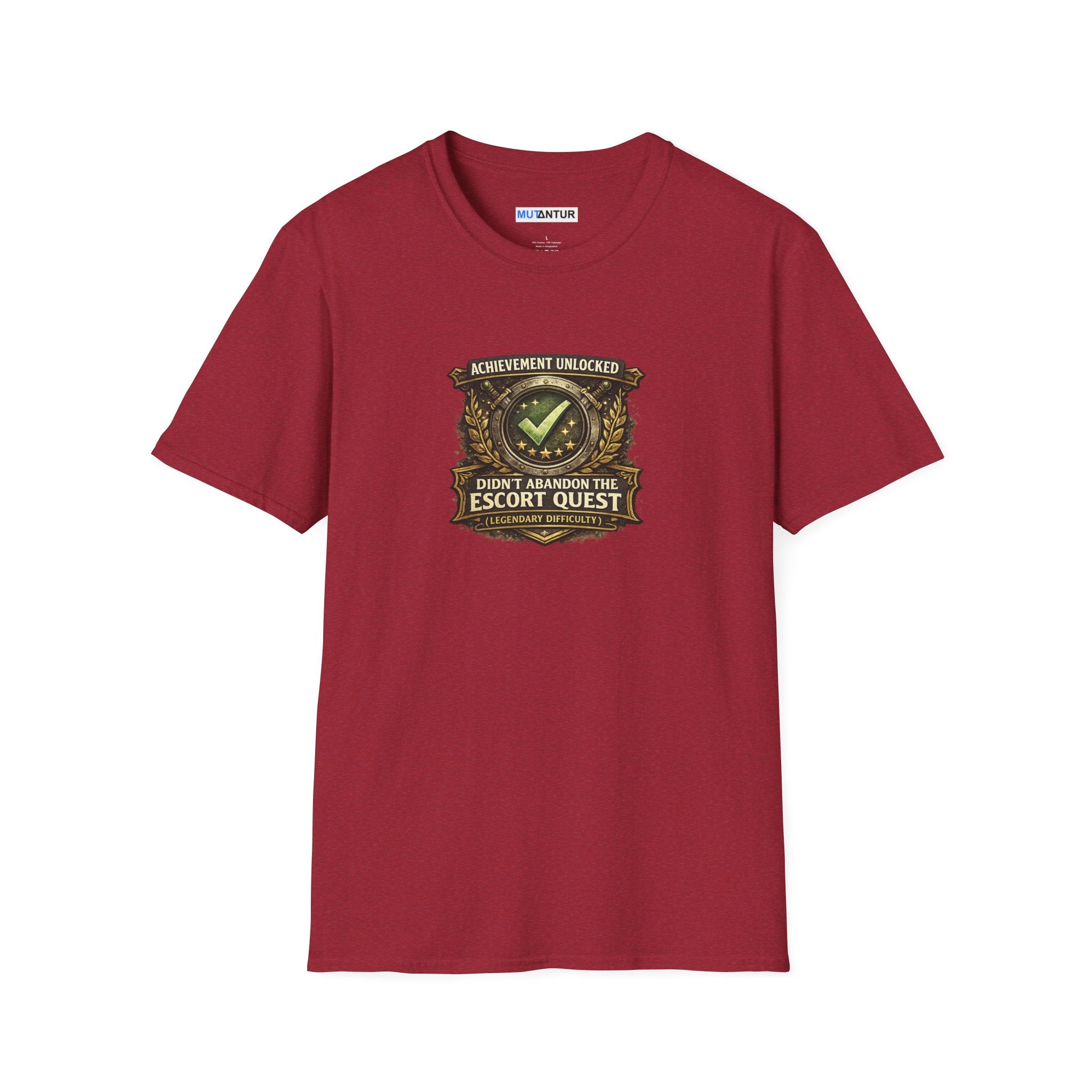 "Achievement Unlocked: Didn't Abandon the Escort Quest" Gamer Tee