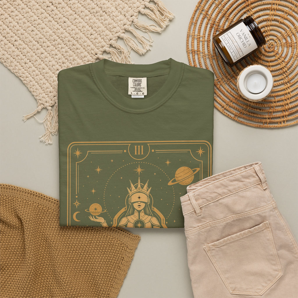 The Empress Tarot T-Shirt — Future Arcana Comfort Colors Graphic Tee
