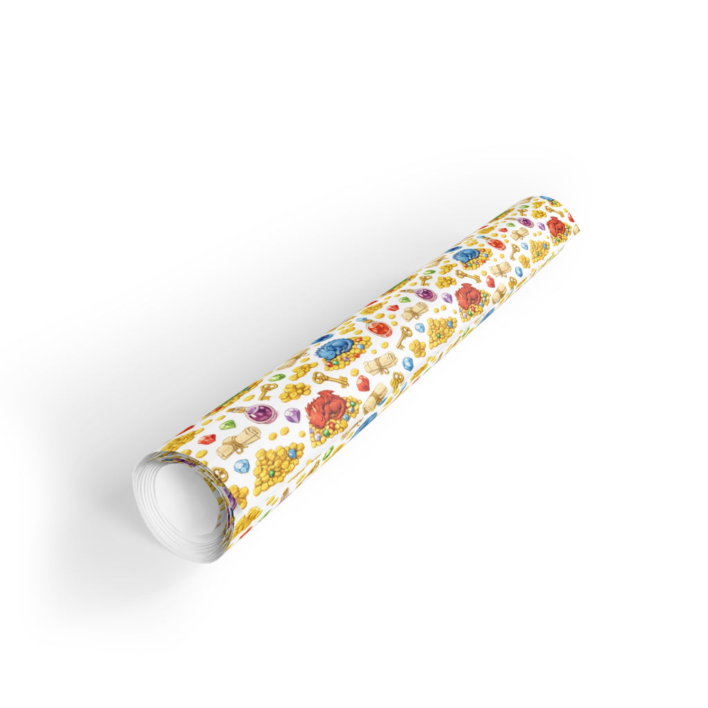 Colorful Cute Sleeping Dragons Gift Wrap Roll – Kids Birthday and Baby Shower Wrapping Paper