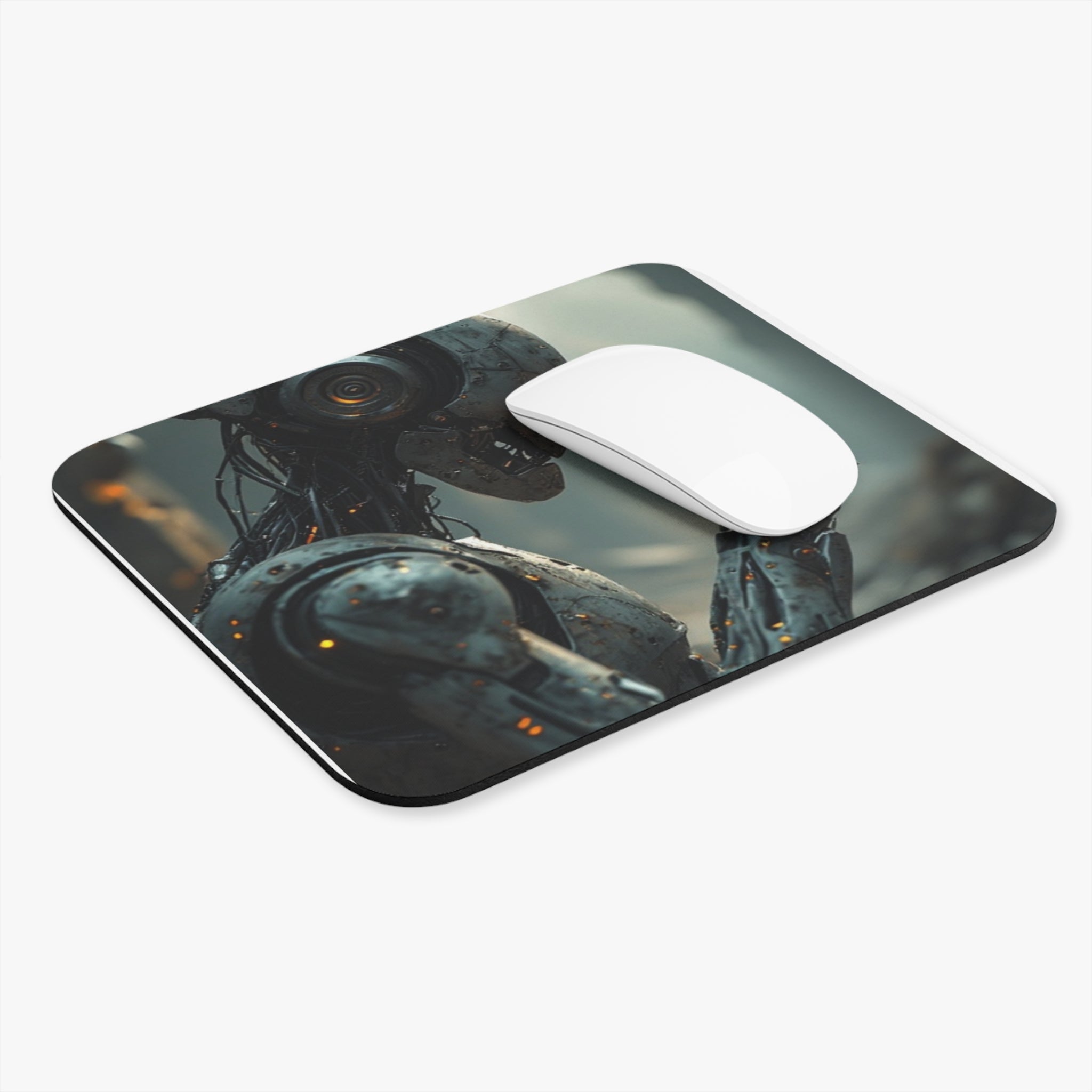 Robot Butterfly Mouse Pad | Futuristic Desk Accessory for Gaming, Home Office & Tech Lover Gifts - Mutantur Labs LLC