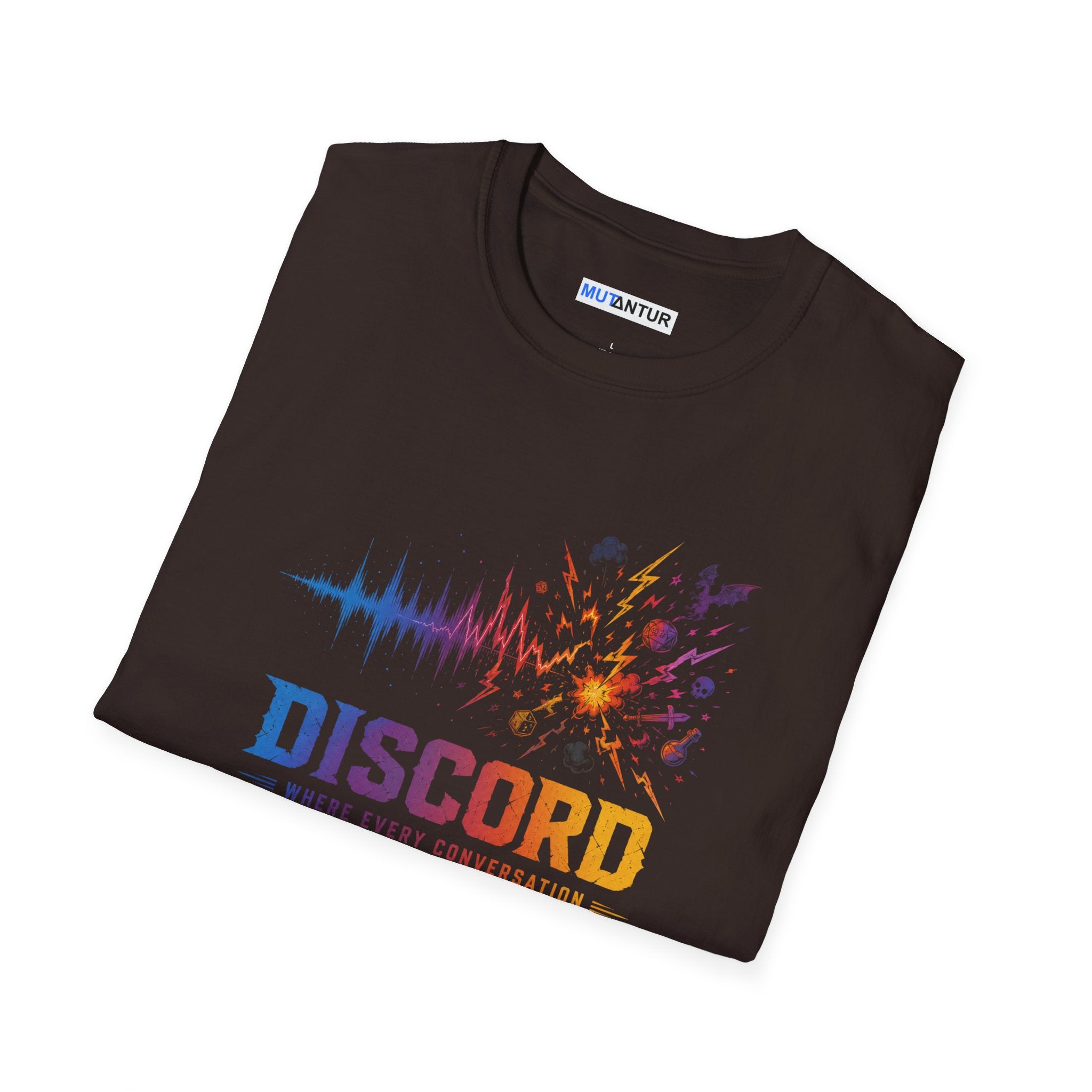 Discord Soundwave T-Shirt — "Discord Becomes a Side Quest" Graphic Tee