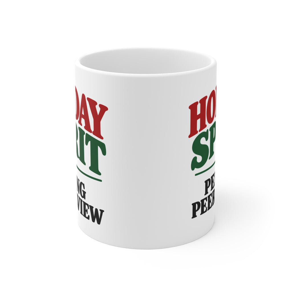 Holiday Spirit Pending Peer Review funny science holiday coffee mug product photo