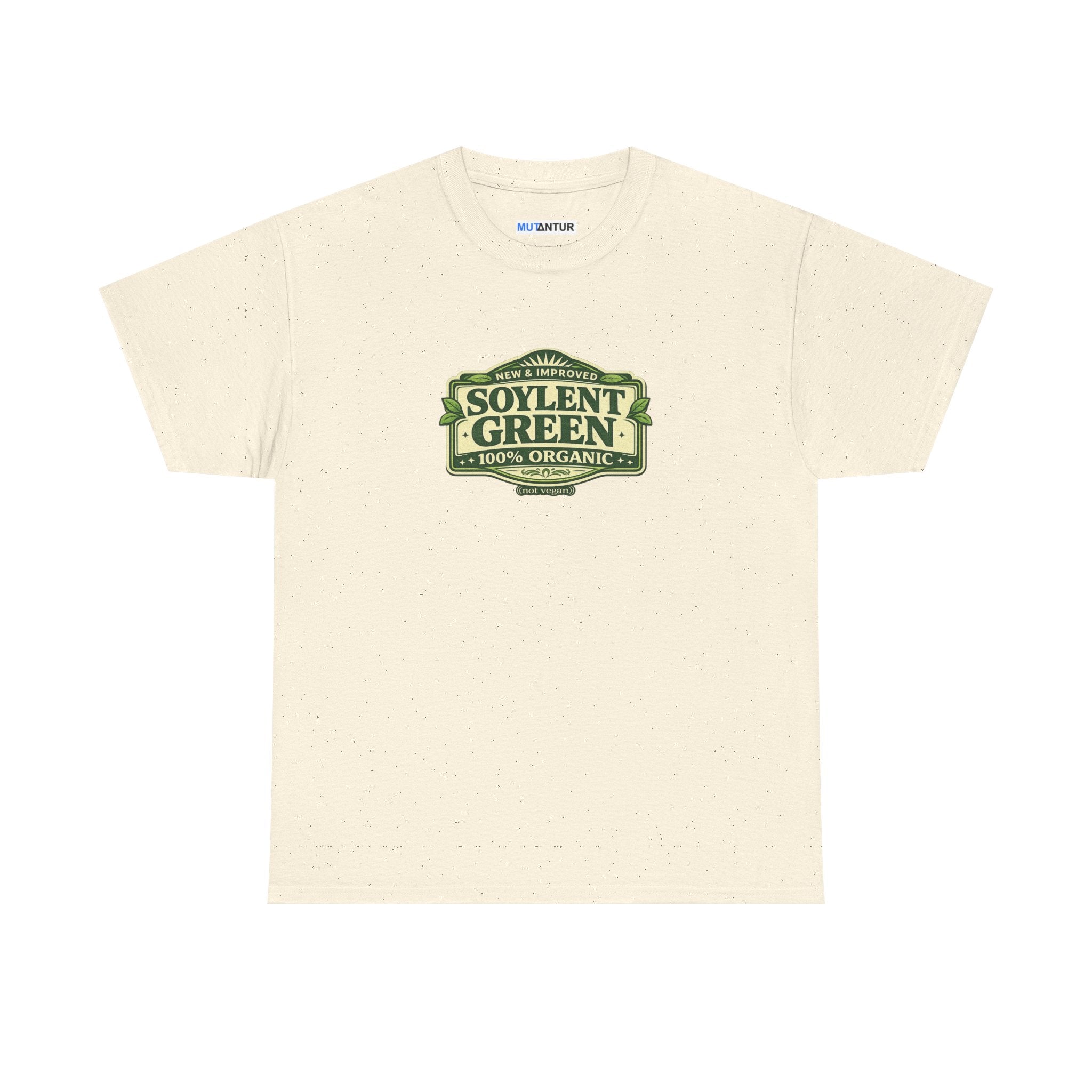 Soylent Green 100% Organic Mystery Ration T-Shirt — Funny Retro Dystopian Sci-Fi Parody Tee - Mutantur Labs LLC