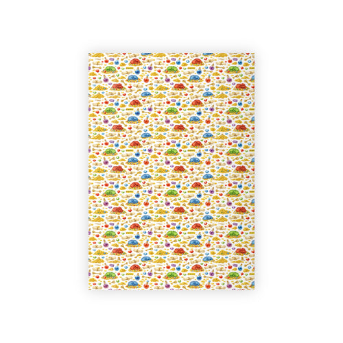 Colorful Cute Sleeping Dragons Gift Wrap Roll – Kids Birthday and Baby Shower Wrapping Paper
