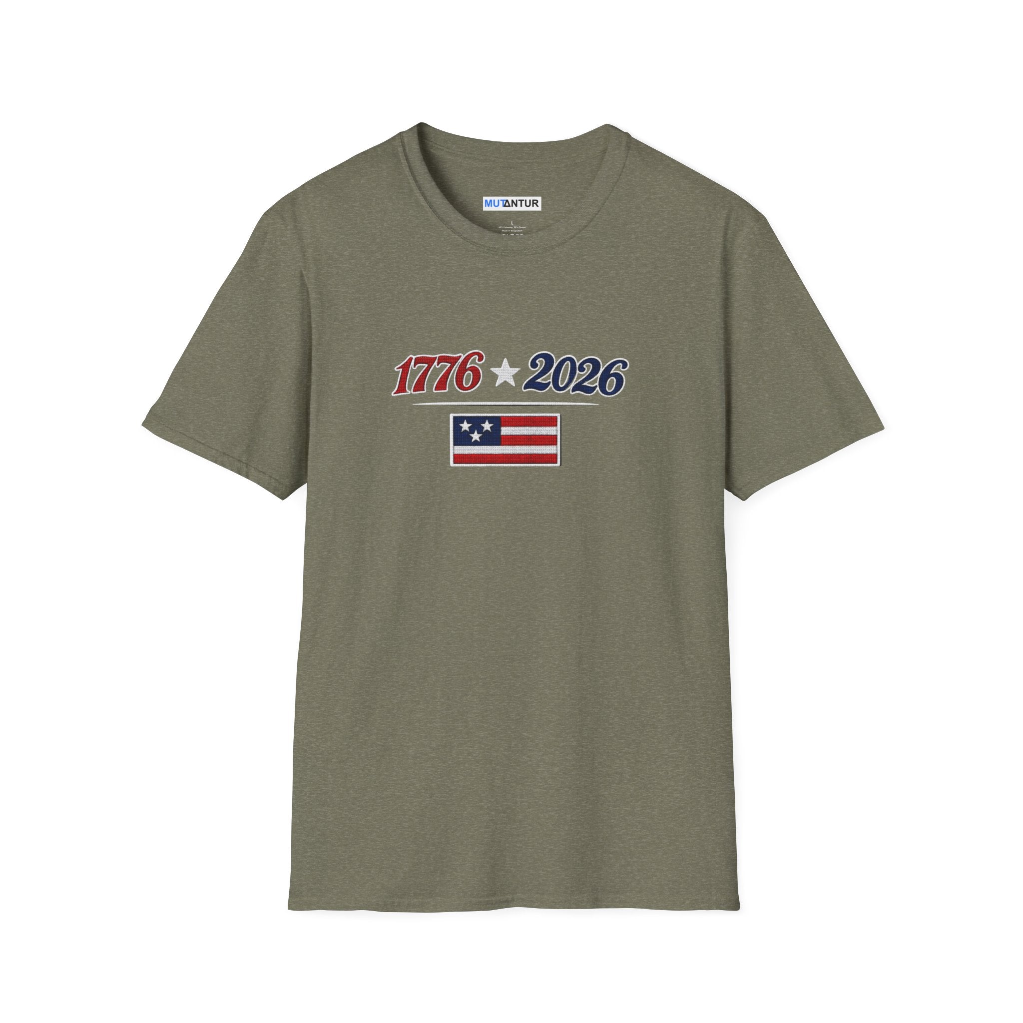 1776–2026 American Flag Anniversary T-Shirt — Patriotic Independence Day Tee - Mutantur Labs LLC