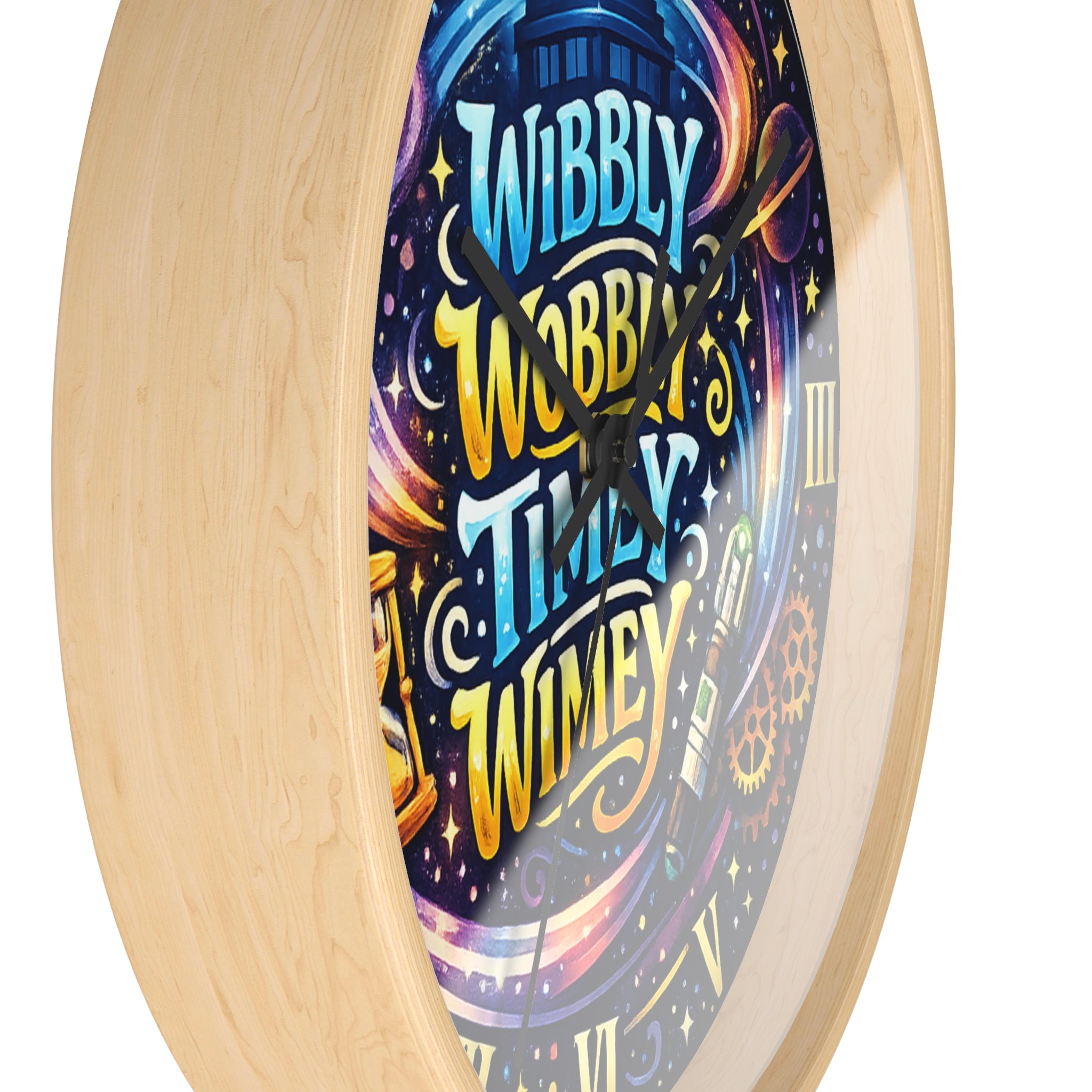 Wibbly Wobbly Timey Wimey Wall Clock — Doctor Who Inspired Galaxy Clock - Mutantur Labs LLC