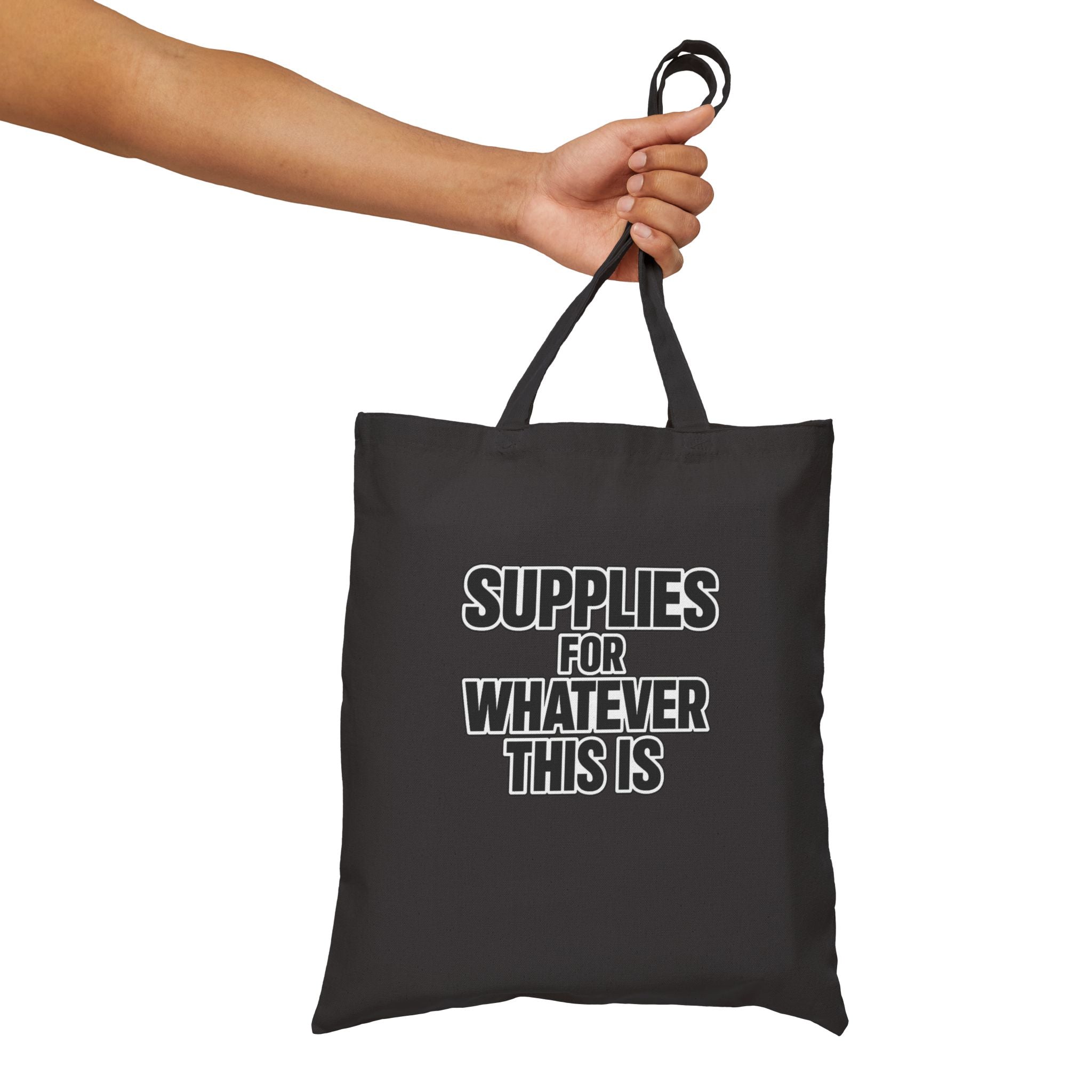 Supplies For Whatever This Is Tote Bag | Canvas Eco-friendly reusable Grocery Market Bag - Mutantur Labs LLC