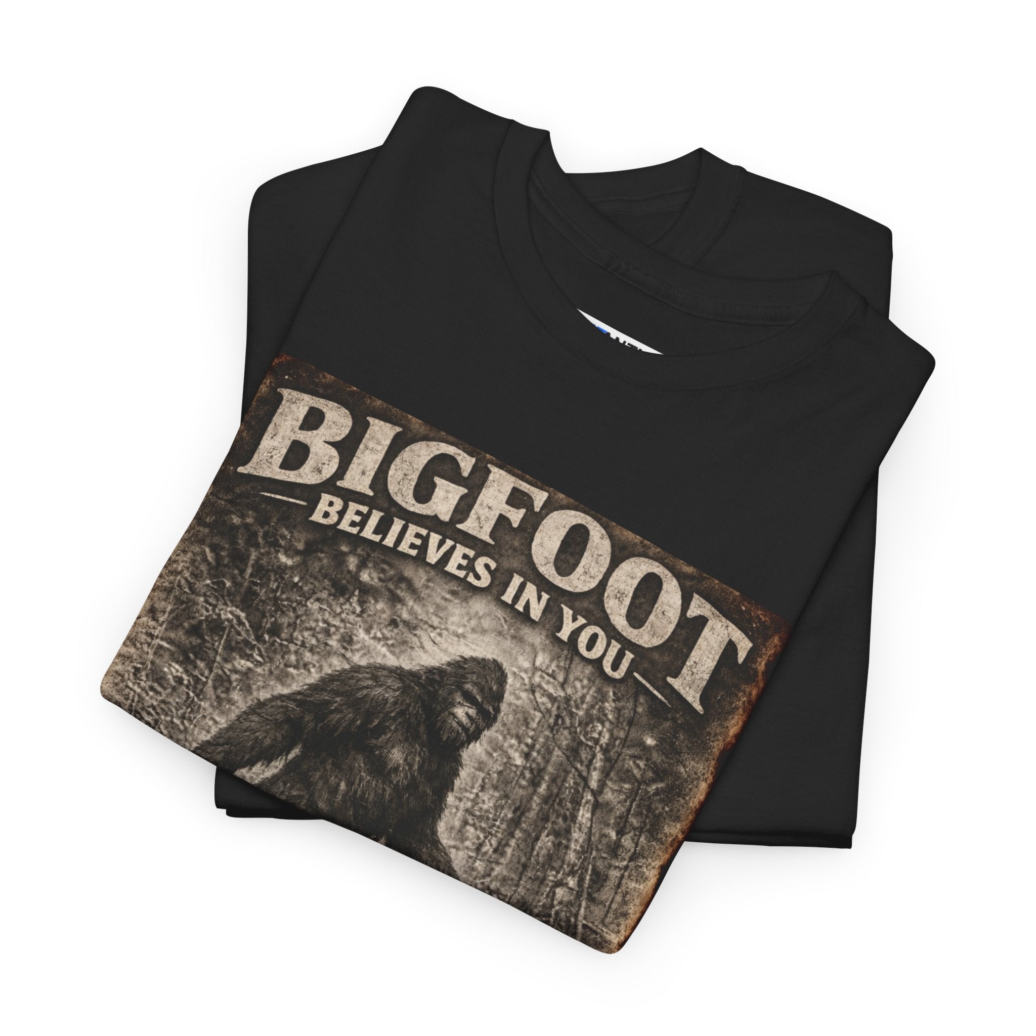Bigfoot Believes In You T-Shirt — Vintage Sasquatch Graphic Tee - Mutantur Labs LLC
