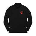Adidas® Quarter-Zip Pullover with Red Intrepid Logo | UPF 50+ Lightweight Performance Layer - Mutantur Labs LLC
