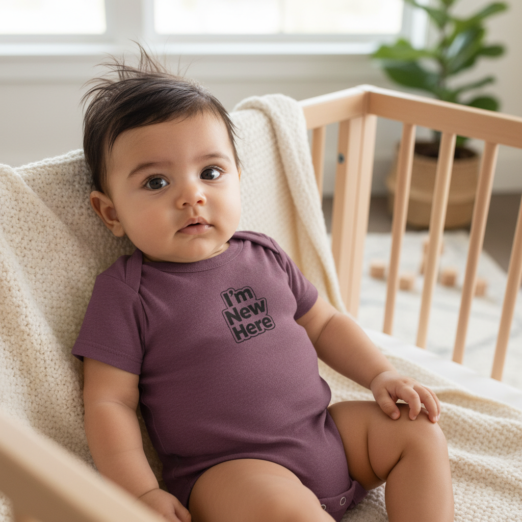 I’m New Here Infant Bodysuit — Funny Newborn Baby Outfit
