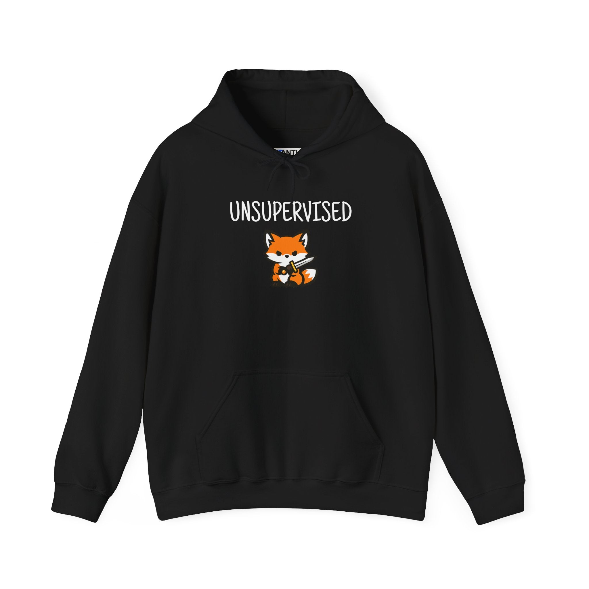 Unsupervised Cute Fox With Sword Hoodie Graphic Sweatshirt - Mutantur Labs LLC