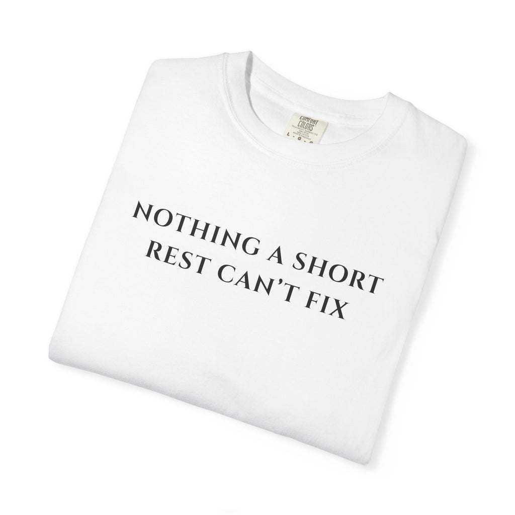 Nothing a Short Rest Can't Fix funny D and D Comfort Colors tee - Mutantur Labs LLC