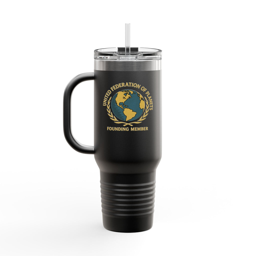 40oz Insulated Travel Mug — 'United Federation of Planets' Founding Member Travel Tumbler