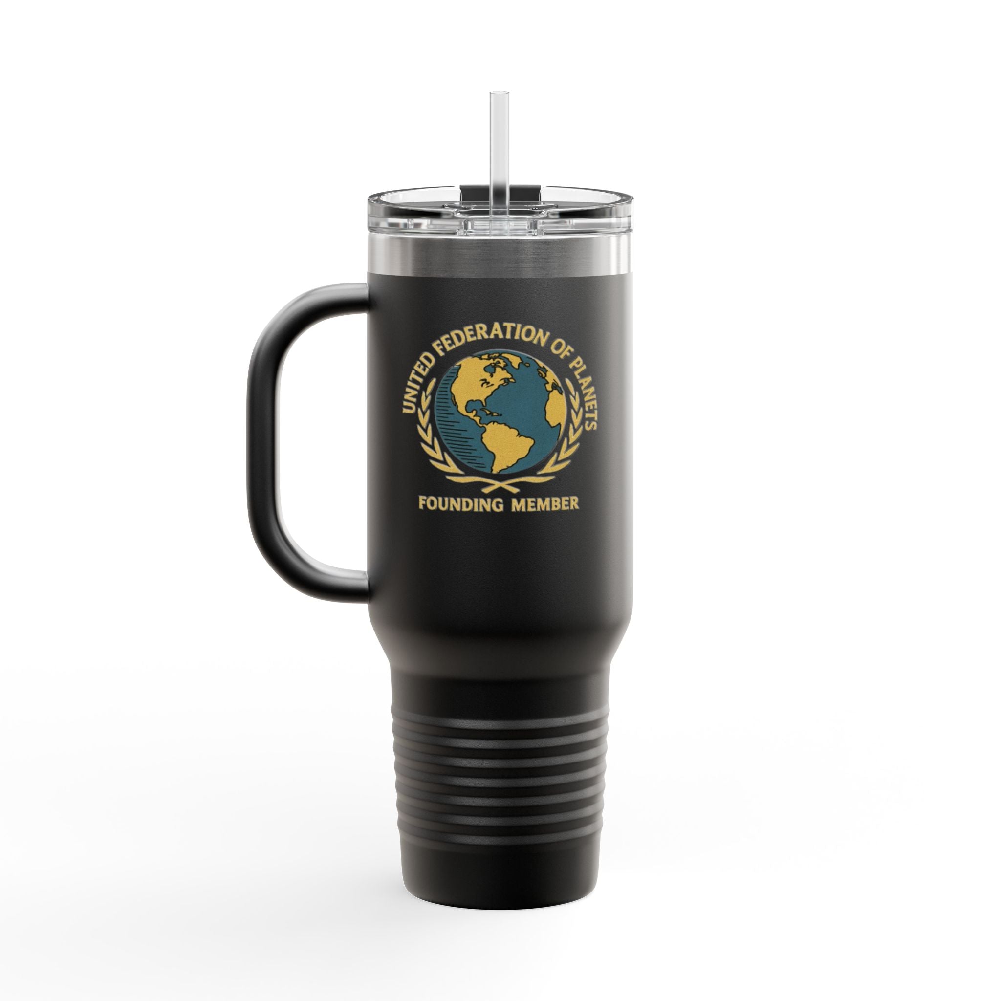 40oz Insulated Travel Mug — 'United Federation of Planets' Founding Member Travel Tumbler