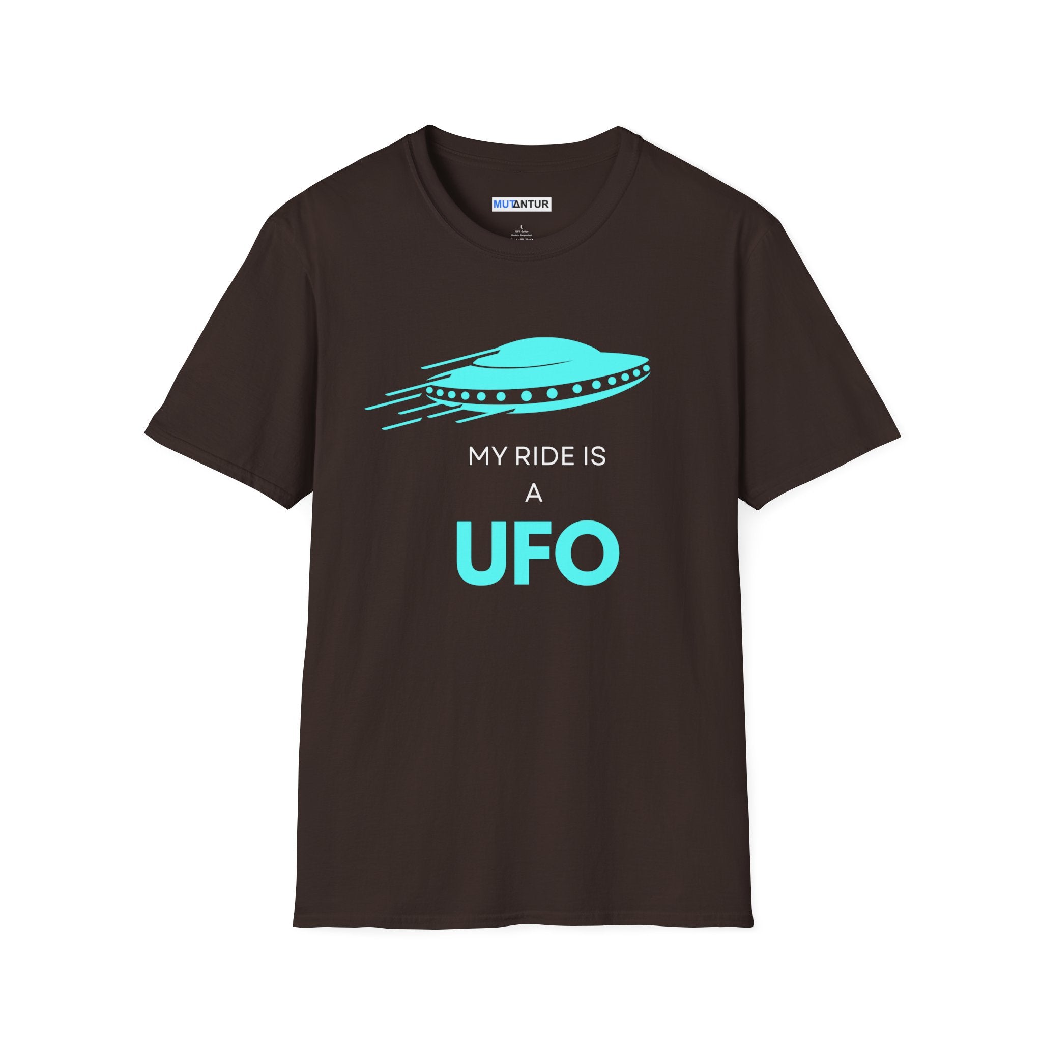 My Ride Is a UFO T-Shirt | Funny Alien Space Graphic Tee - Mutantur Labs LLC