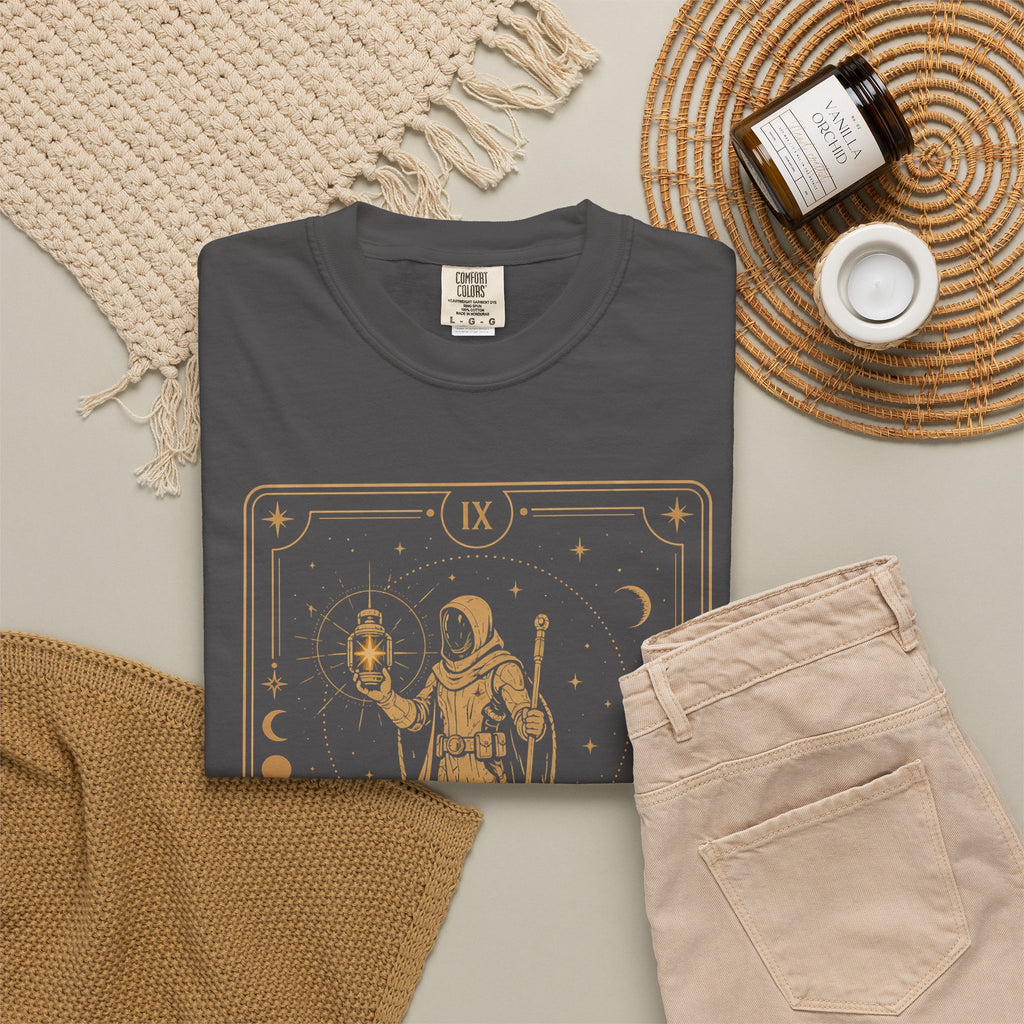 The Hermit Tarot T-Shirt | Comfort Colors Sci-Fi Tarot Graphic Tee
