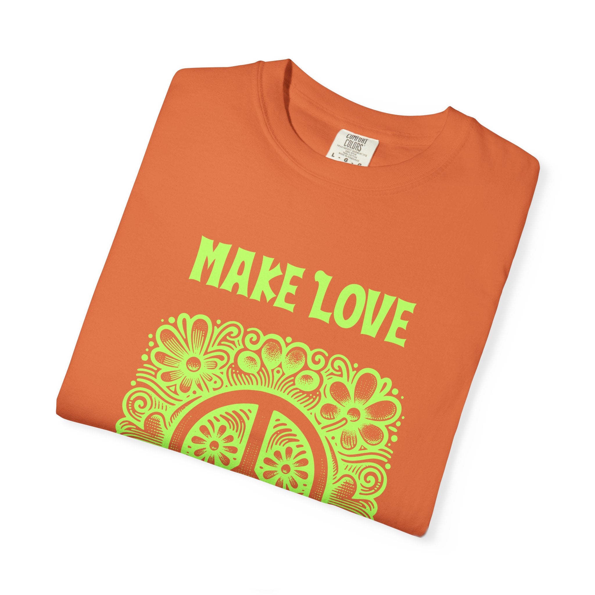 Make Love Not War T-Shirt | Retro Peace Sign Hippie Tee - Mutantur Labs LLC