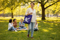 Griffin Tote Bag, blue Mythical Crest Bag, Fantasy Mythology Market Tote - Mutantur Labs LLC