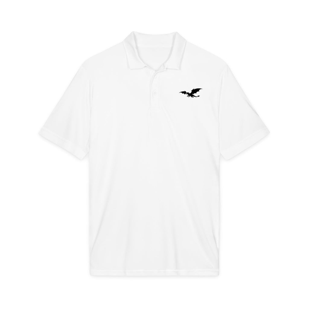 Dragon Icon Men’s Polo Shirt | Casual Fantasy Embroidered Polo - Mutantur Labs LLC