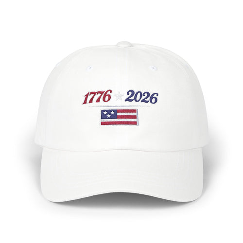 1776 2026 Flag Dad Cap Embroidered Patriotic Birthday Baseball Hat - Mutantur Labs LLC