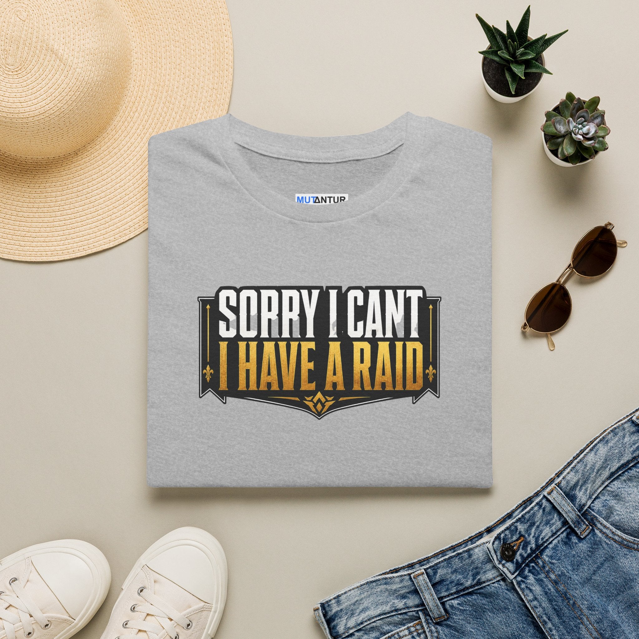 “Sorry I Can’t, I Have a Raid” Funny MMO Gamer Tee