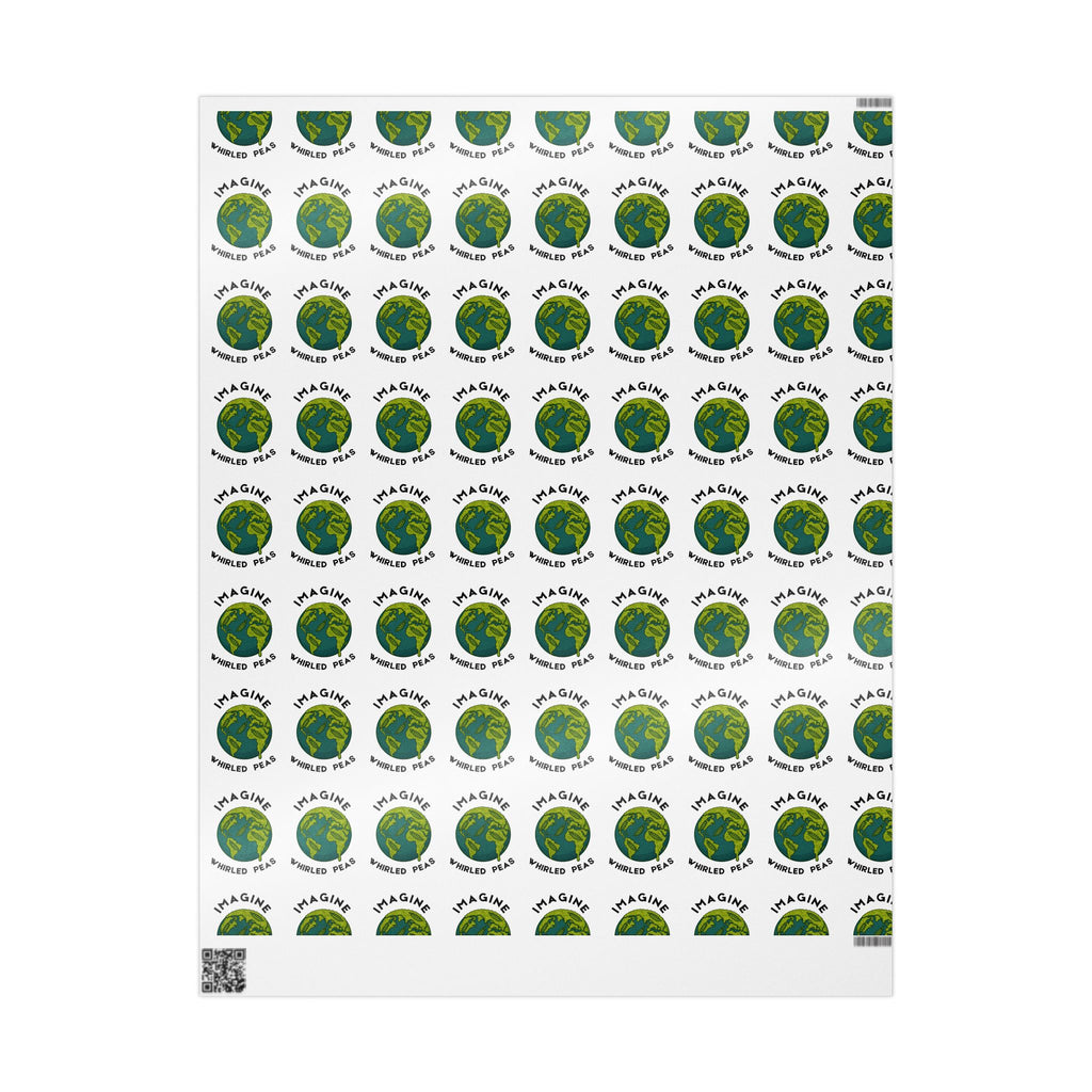 Imagine Whirled Peas Wrapping Paper | Earth Illustration - Mutantur Labs LLC