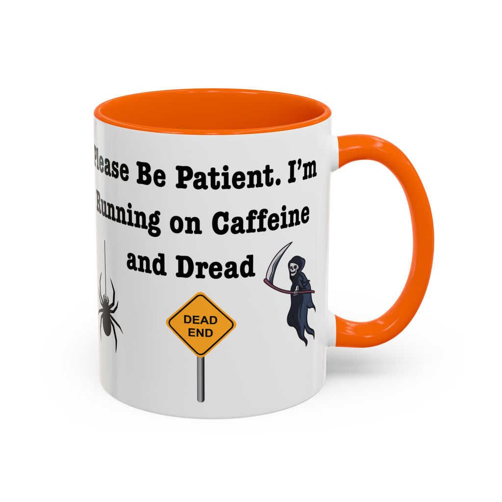 Running on Caffeine and Dread Mug | Funny Coffee Cup - Mutantur Labs LLC