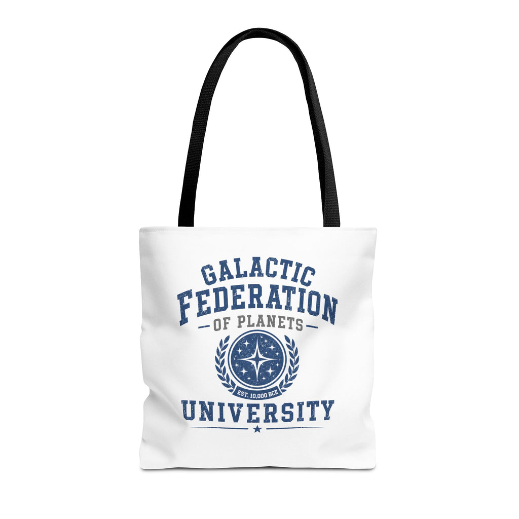 Galactic Federation University Tote Bag — Sci‑Fi College Logo Tote - Mutantur Labs LLC