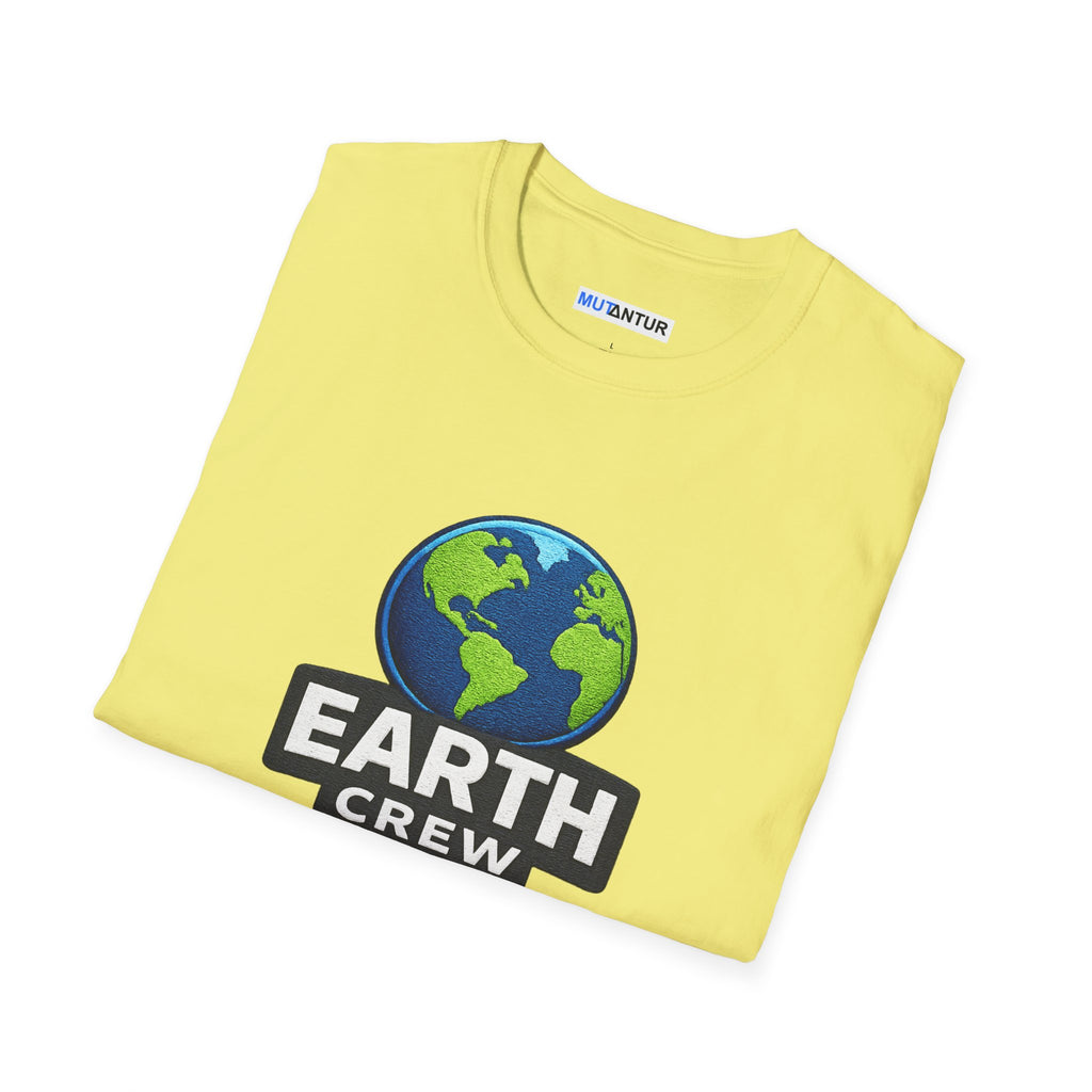 Earth Crew T-Shirt — Eco-Friendly Globe Graphic Tee - Mutantur Labs LLC