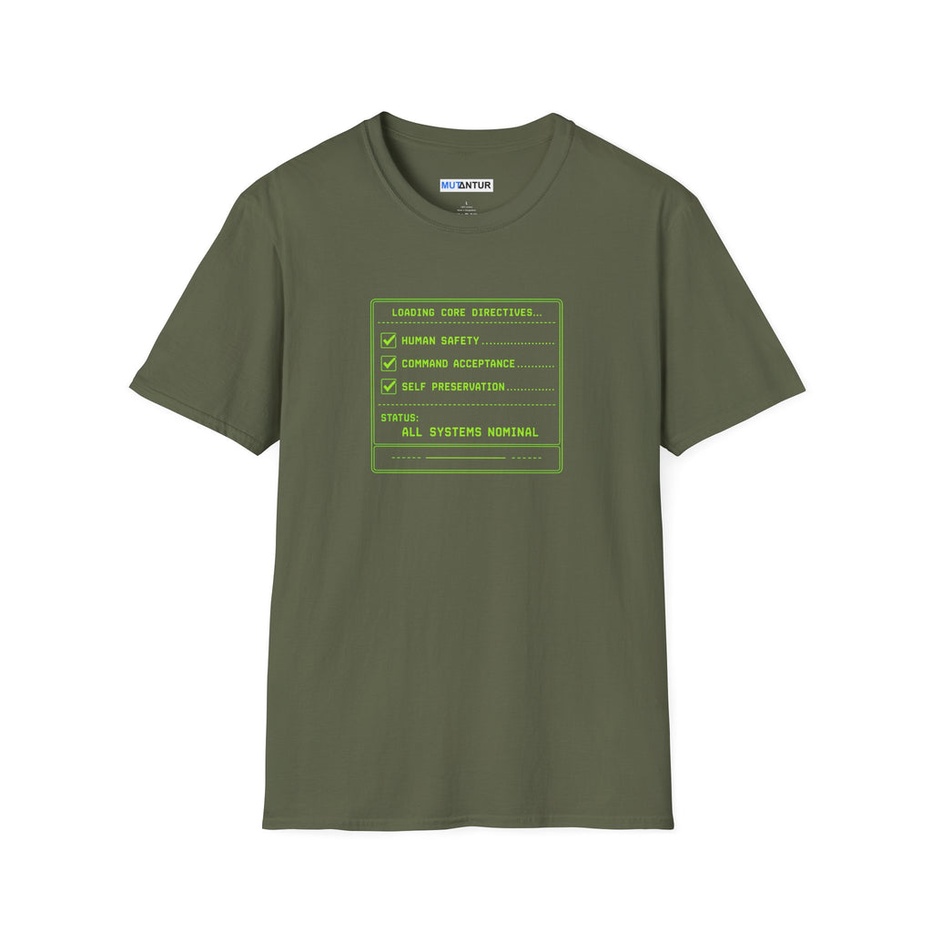 "All Systems Nominal" Retro Console Checklist Tee