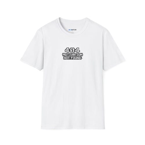 "404 Motivation Not Found" Retro Pixel Graphic Tee
