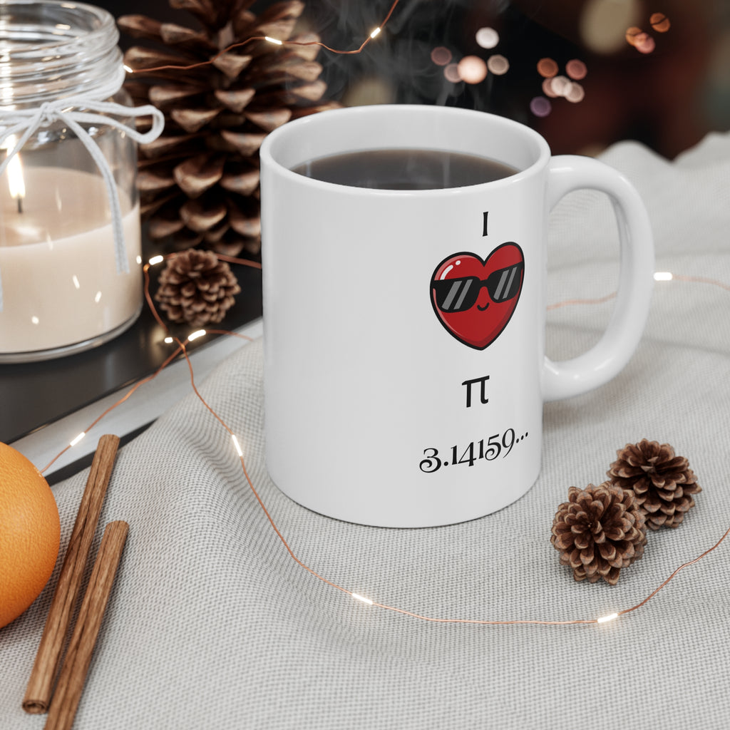 Pi Mug – In Pi We Trust, Ceramic Coffee Cup, Math Lover Gift - Mutantur Labs LLC