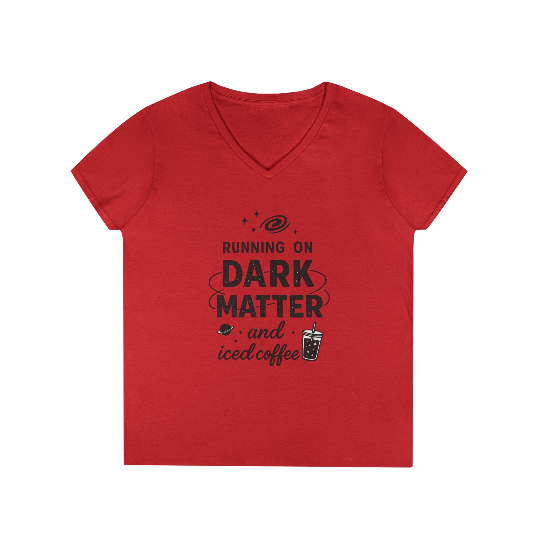 Running on Dark Matter and Iced Coffee T-Shirt | Funny Science Coffee Tee - Mutantur Labs LLC