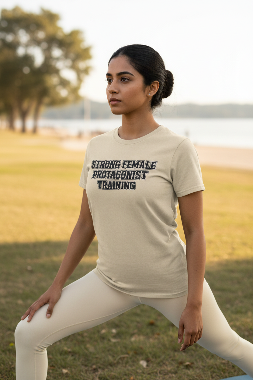 Strong Female Protagonist Training T-Shirt — Funny Fantasy Workout Graphic Tee