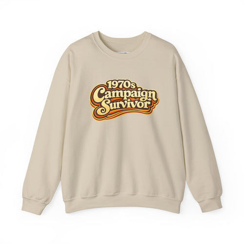 1970's Campaign Survivor Sweatshirt — Funny Tabletop RPG Crewneck for Gamers - Mutantur Labs LLC