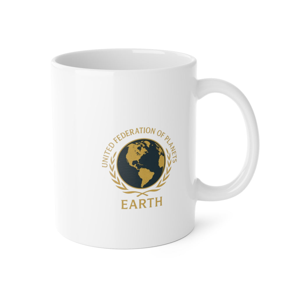Interstellar Federation Mug — Sci-Fi Inspired Ceramic Coffee Cup - Mutantur Labs LLC