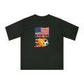 Team USA Flaming Soccer Ball T-Shirt — American Flag Soccer Tee with SPF protection - Mutantur Labs LLC
