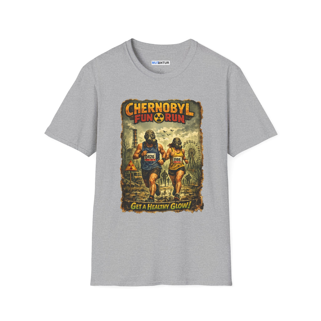 Chernobyl Fun Run T‑Shirt — Get a Healthy Glow Retro Nuclear Humor Tee - Mutantur Labs LLC