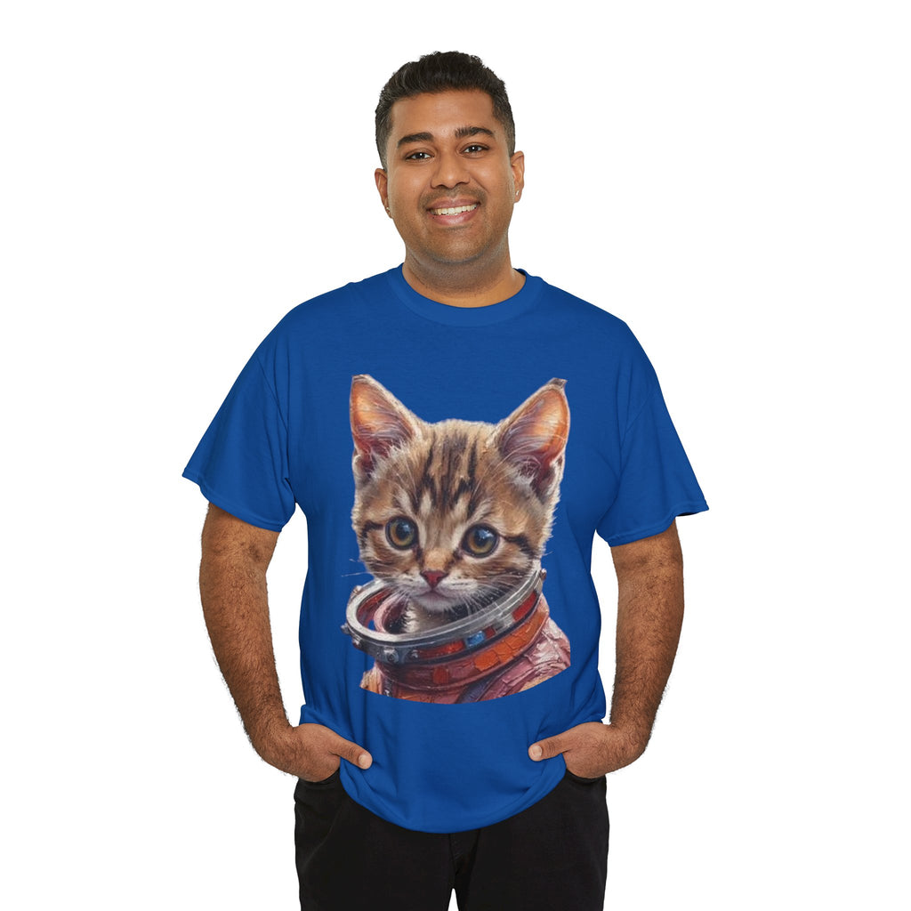 Astronaut Kitty Unisex Heavy Cotton Tee