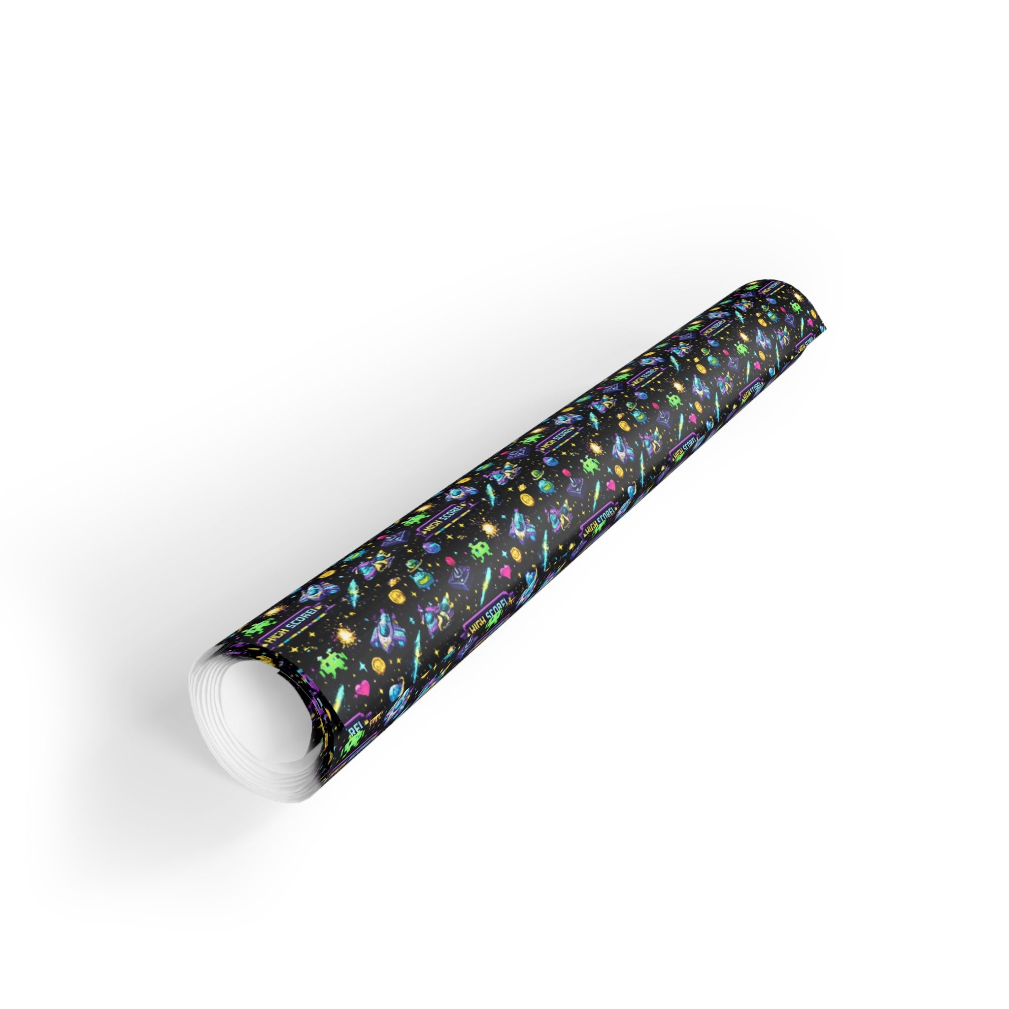 Retro Space Wrapping Paper Roll – Vintage Sci-Fi Galaxy Gift Wrap