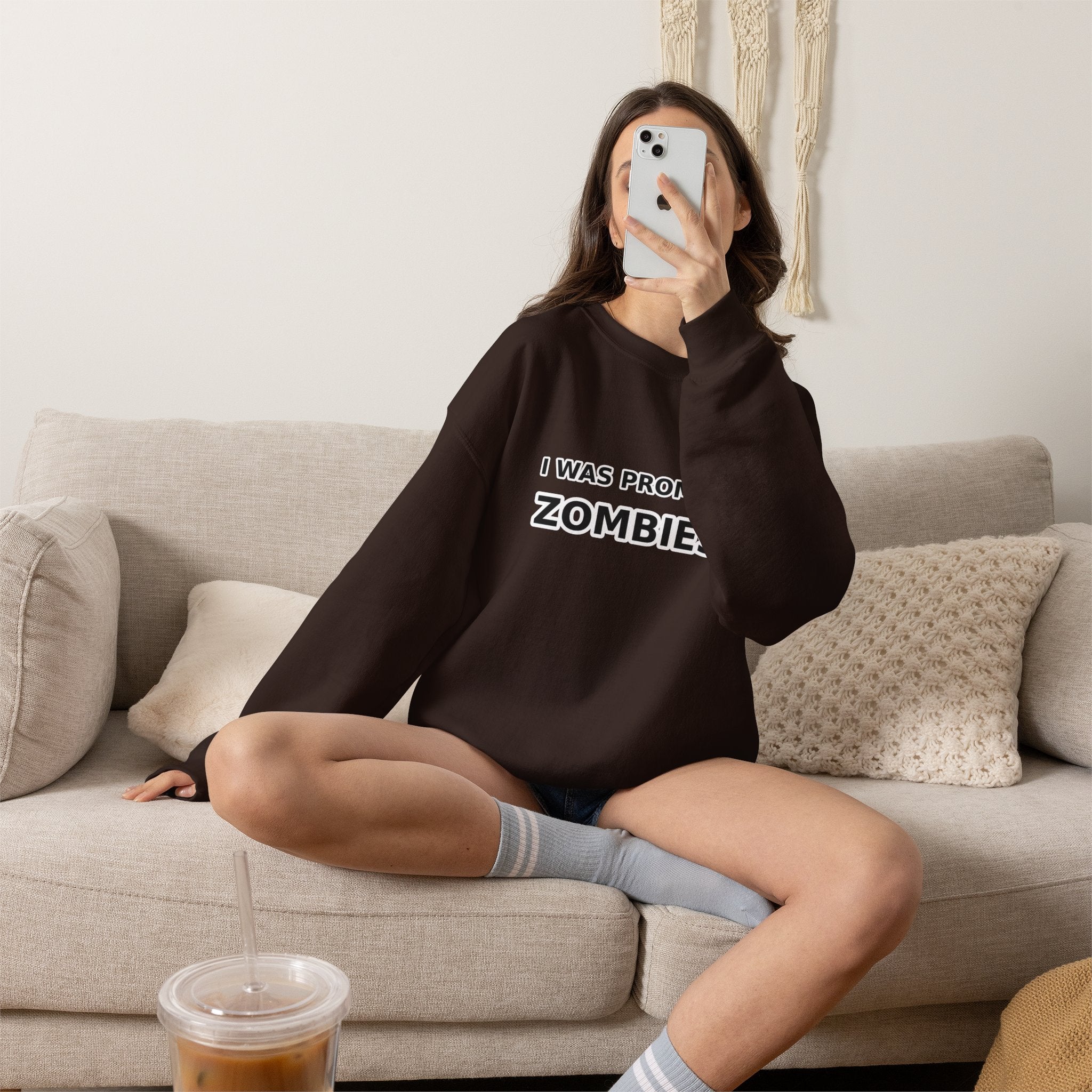 I Was Promised Zombies Sweatshirt | Funny Apocalypse Crewneck