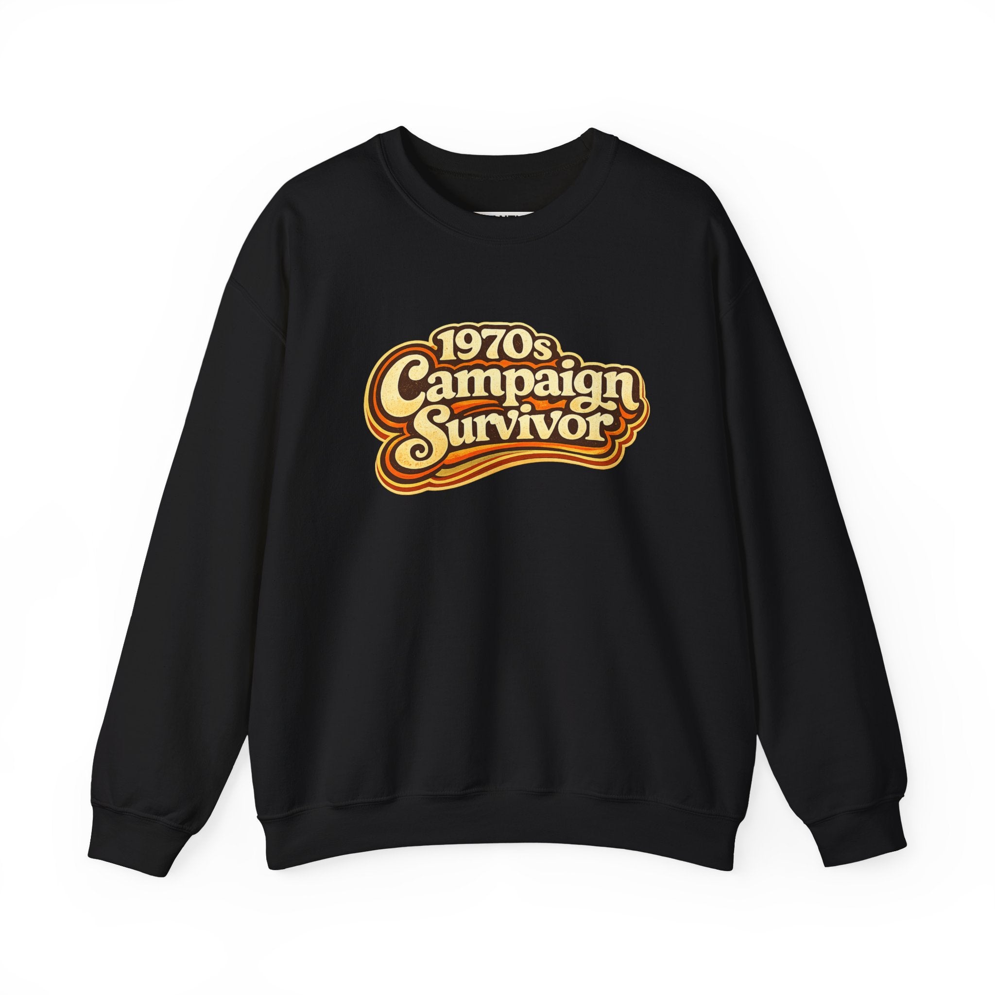1970's Campaign Survivor Sweatshirt — Funny Tabletop RPG Crewneck for Gamers - Mutantur Labs LLC