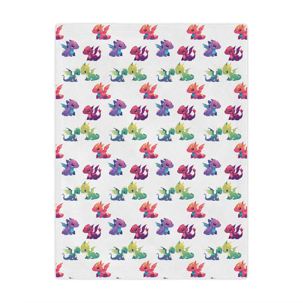 Rainbow Dragon Minky Blanket — Soft Plush Throw for Kids & Nursery - Mutantur Labs LLC