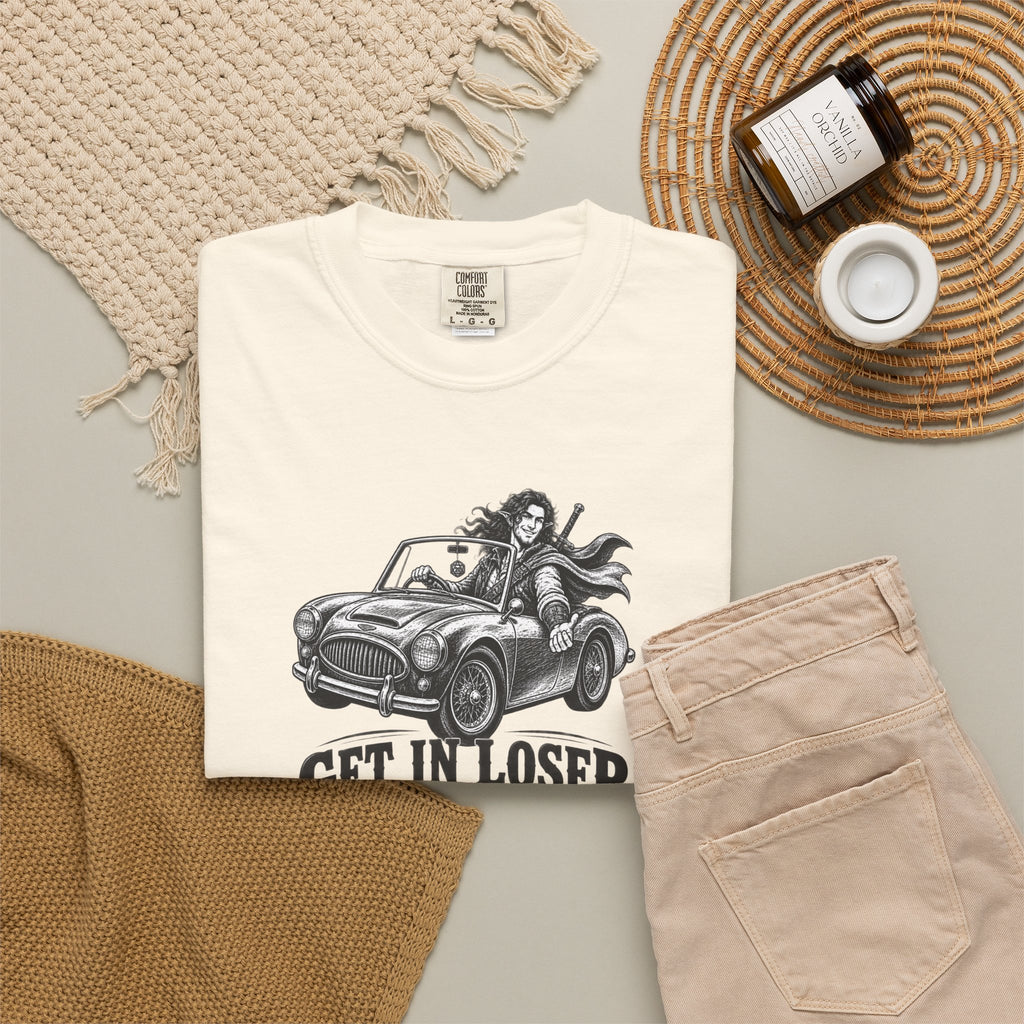 Get In Loser We’re Raiding a Dungeon Comfort Colors T-Shirt – Funny RPG Gamer Tee