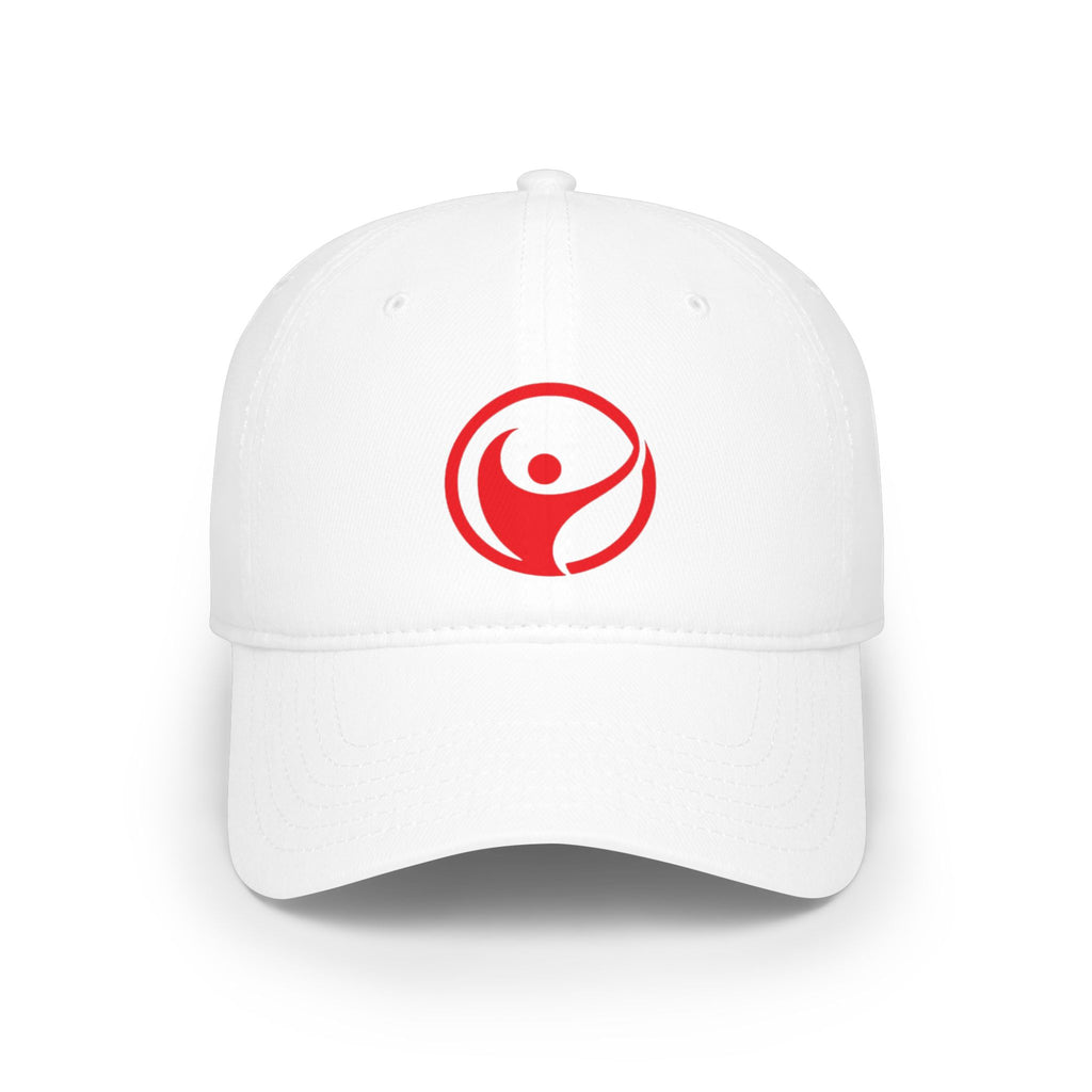 Intrepid Red Circular Logo Baseball Cap - Mutantur Labs LLC