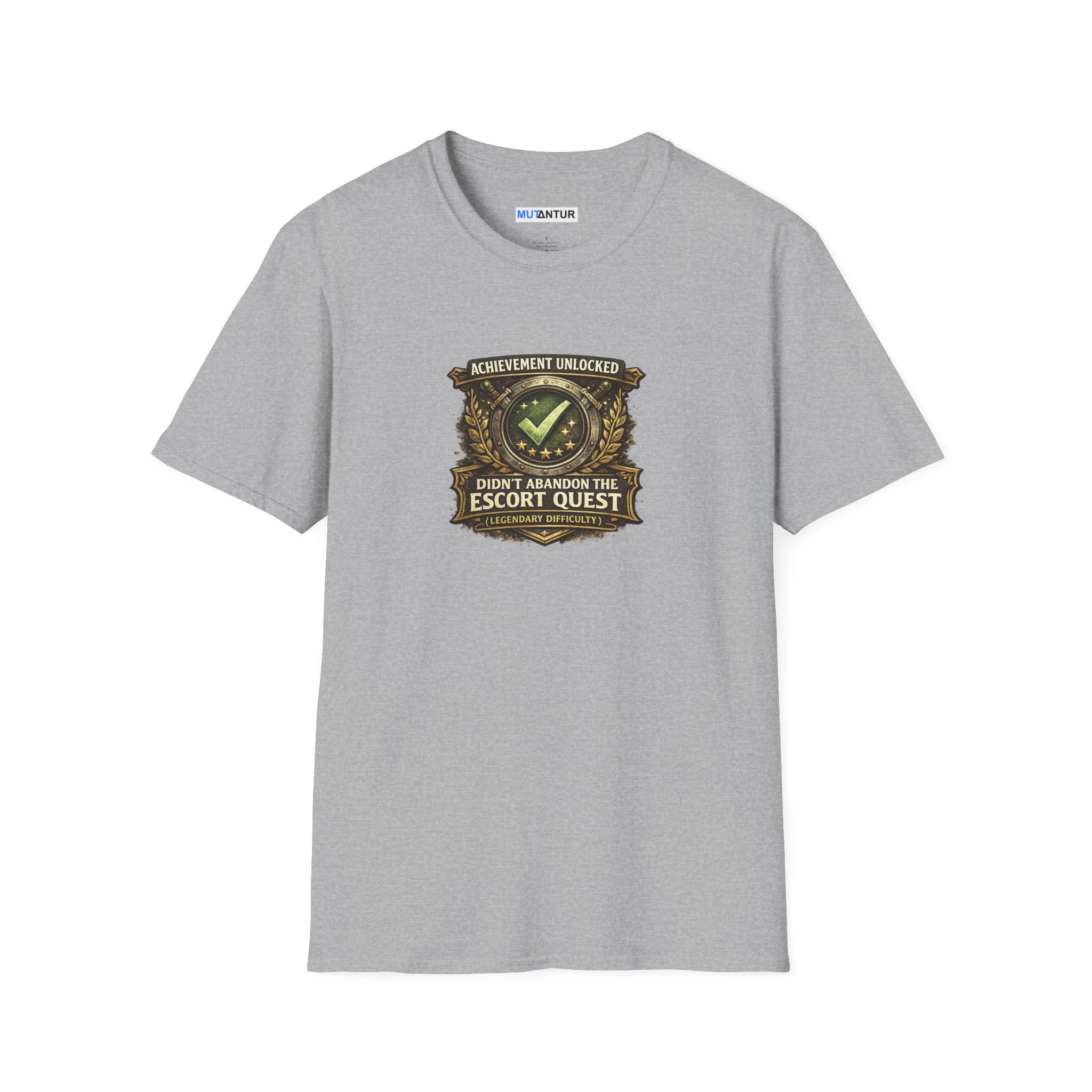 "Achievement Unlocked: Didn't Abandon the Escort Quest" Gamer Tee