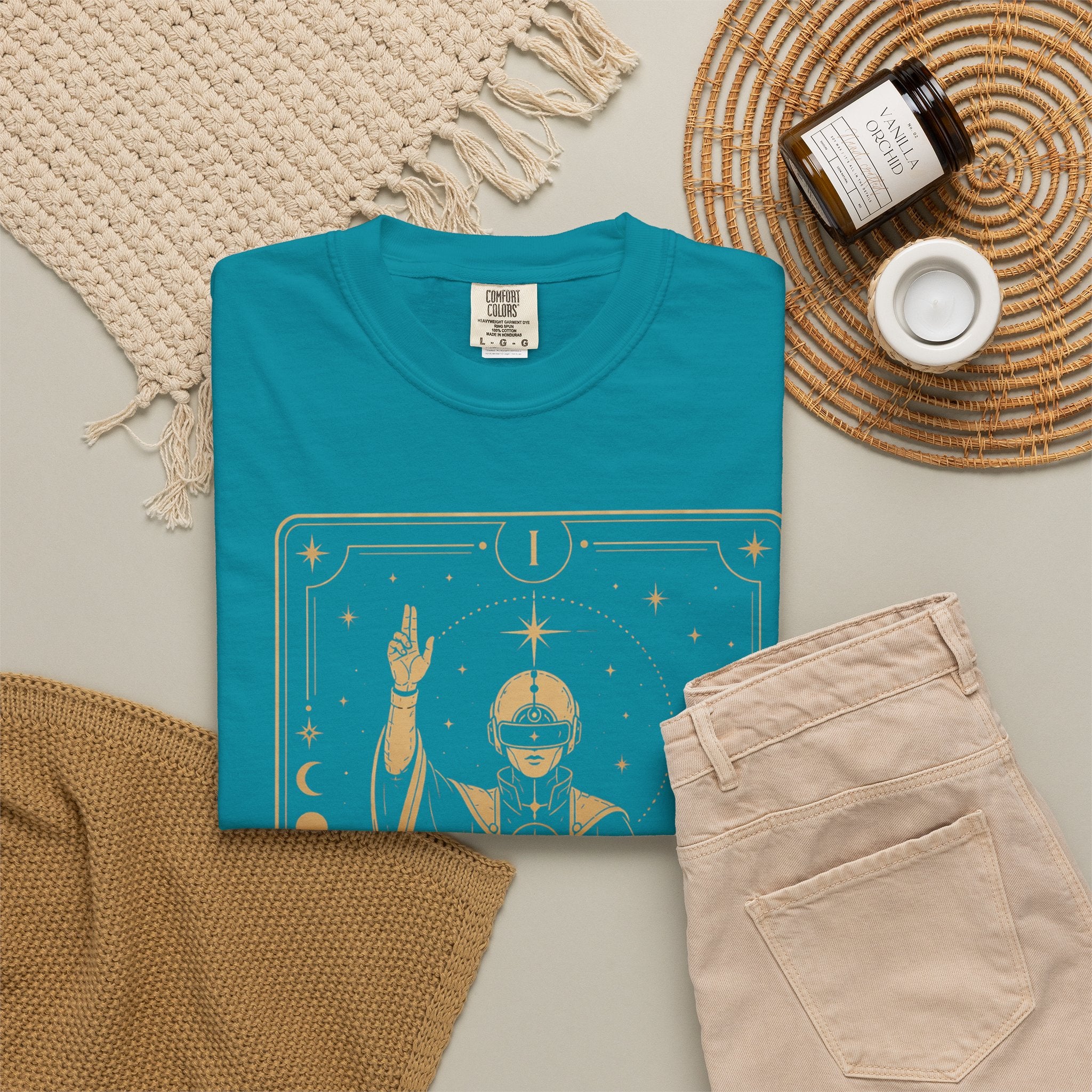 The Magician Tarot T-Shirt — Future Arcana Comfort Colors Graphic Tee