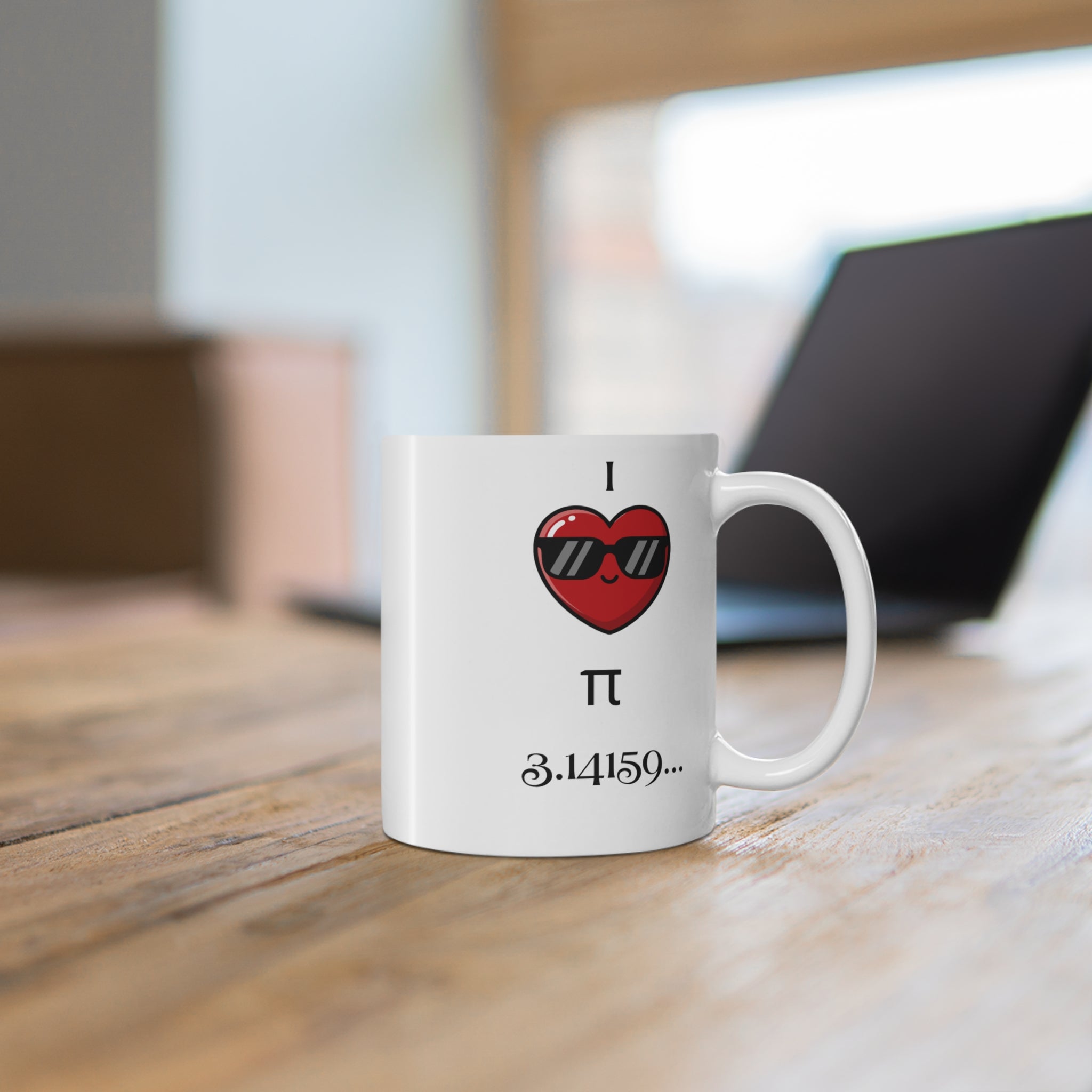 Pi Mug – In Pi We Trust, Ceramic Coffee Cup, Math Lover Gift - Mutantur Labs LLC