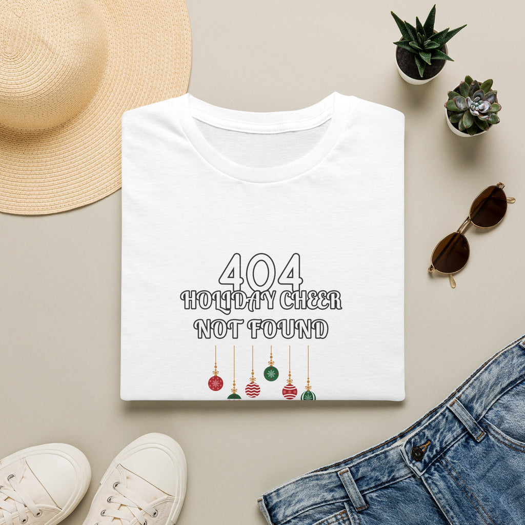 "404 Holiday Cheer Not Found" Funny Christmas T-Shirt