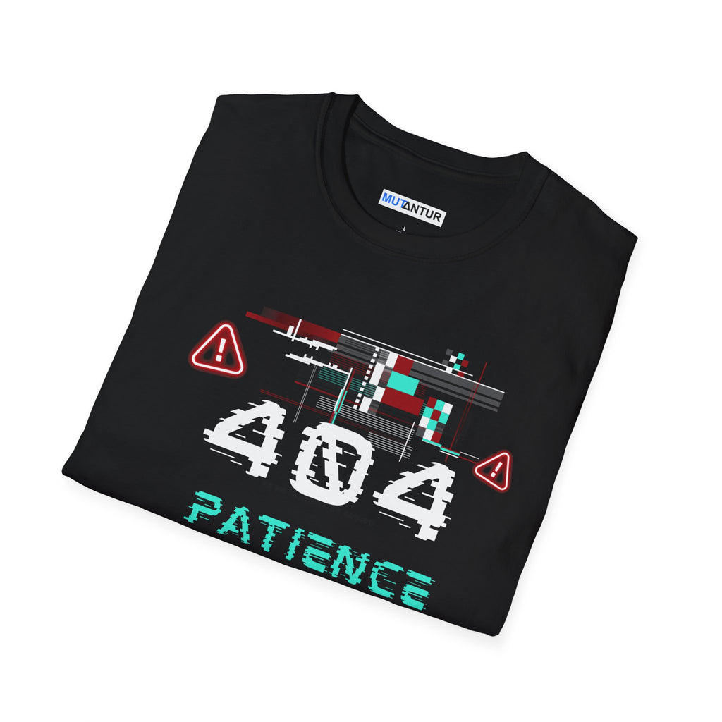 404 Patience Not Found Retro Glitch Tech Tee - Mutantur Labs LLC
